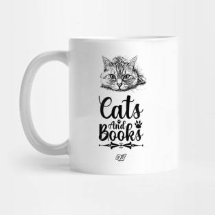 Cats & Books Mug